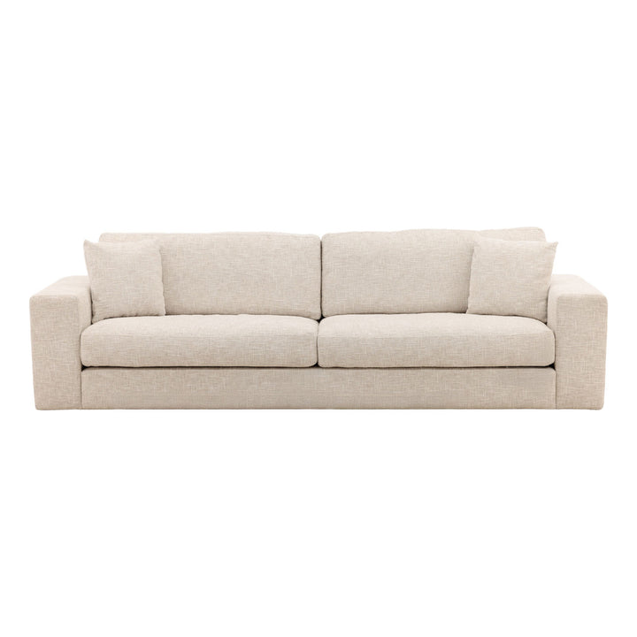 Daren Chenille Sofa, Cream, front view