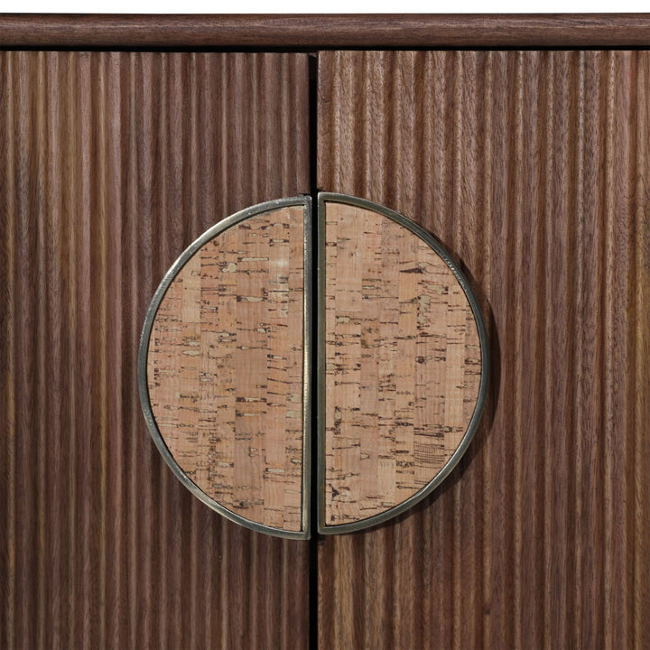 Sylvie Mango Wood Sideboard, detail 2 view