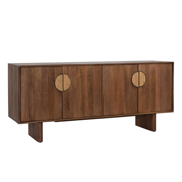 Sylvie Mango Wood Sideboard, three-quarter studio view