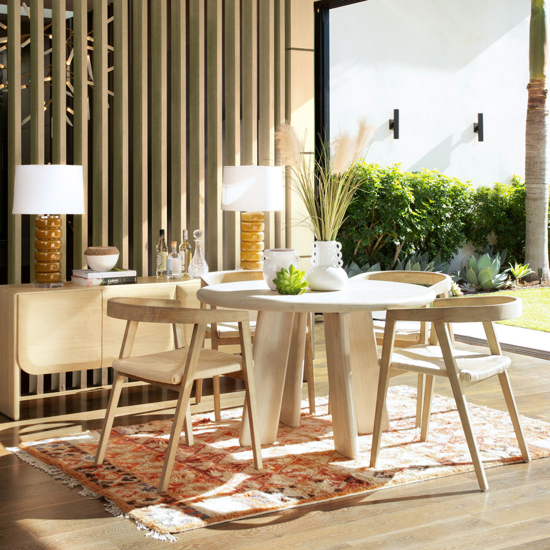 Alaya Mindi and Bayor Wood Sideboard, lifestyle view