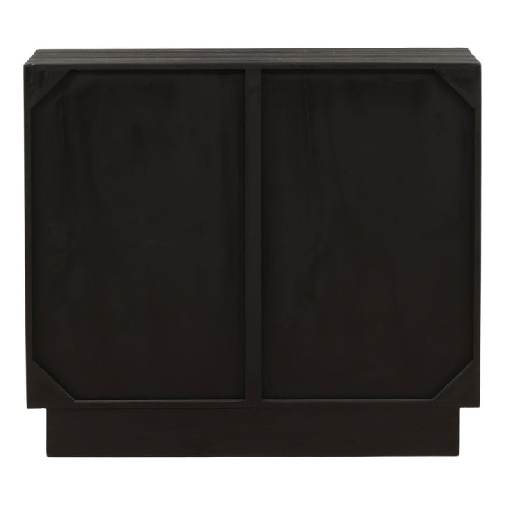 Maris Wood Sideboard, Black · Two Door, back view