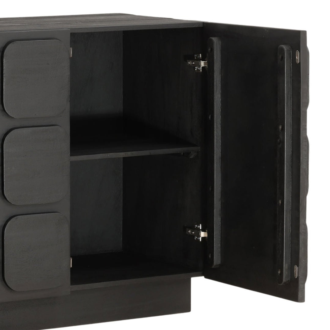 Maris Wood Sideboard, Black · Two Door, detail 2 view