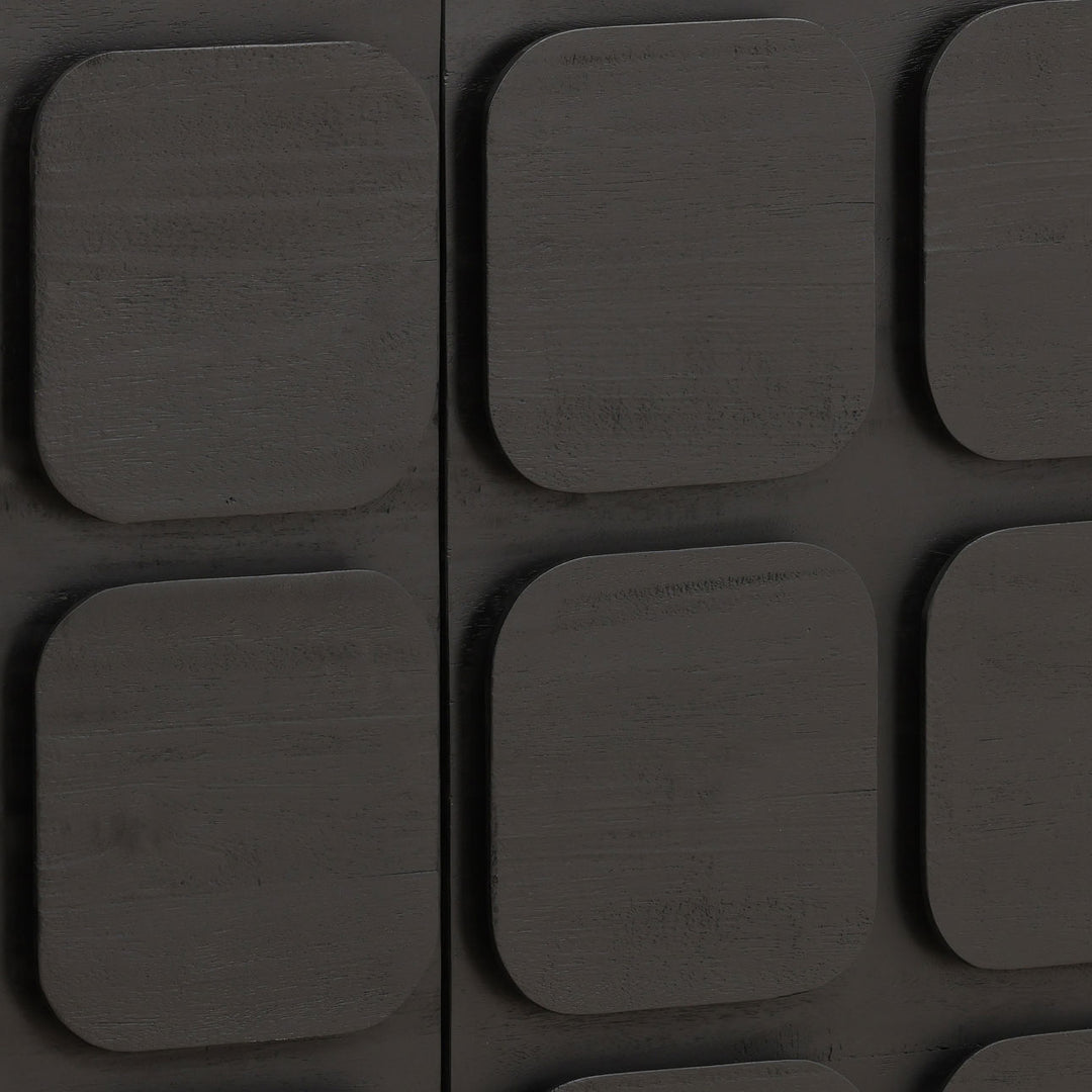Maris Wood Sideboard, Black · Two Door, detail 3 view