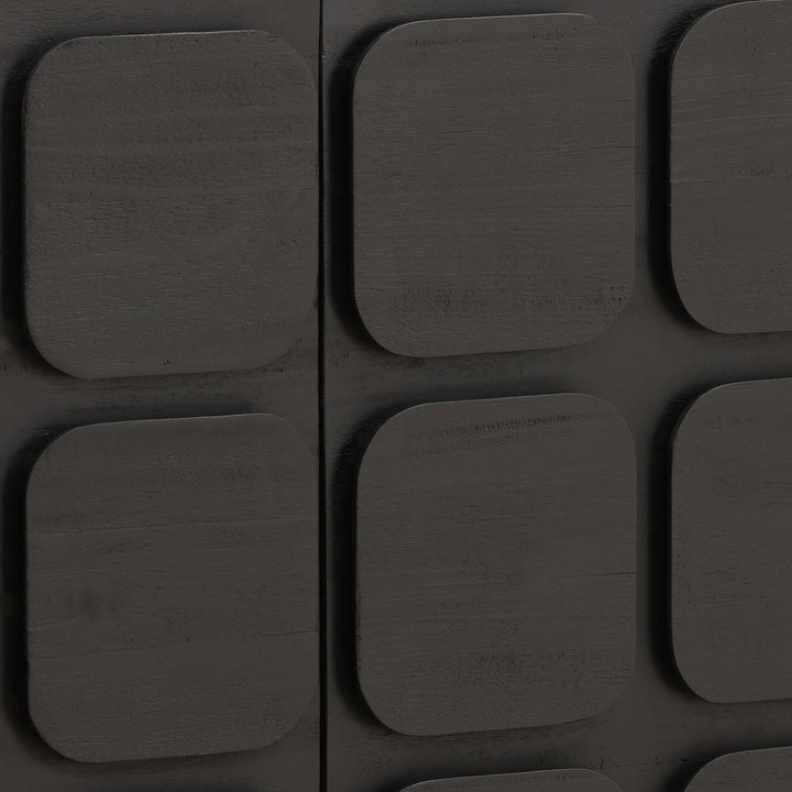 Maris Wood Sideboard, Black · Two Door, detail 3 view