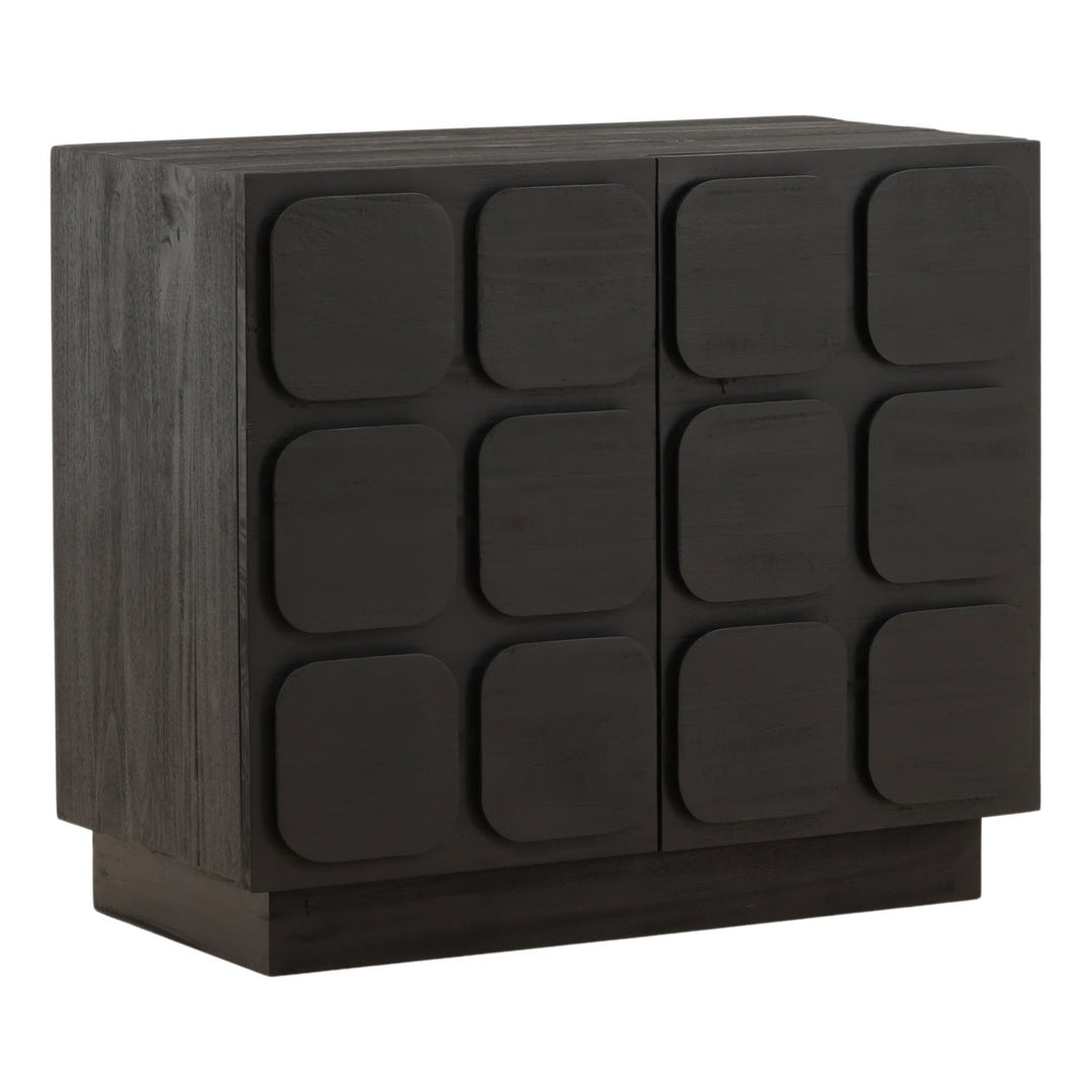 Maris Wood Sideboard, Black · Two Door, three-quarter studio view