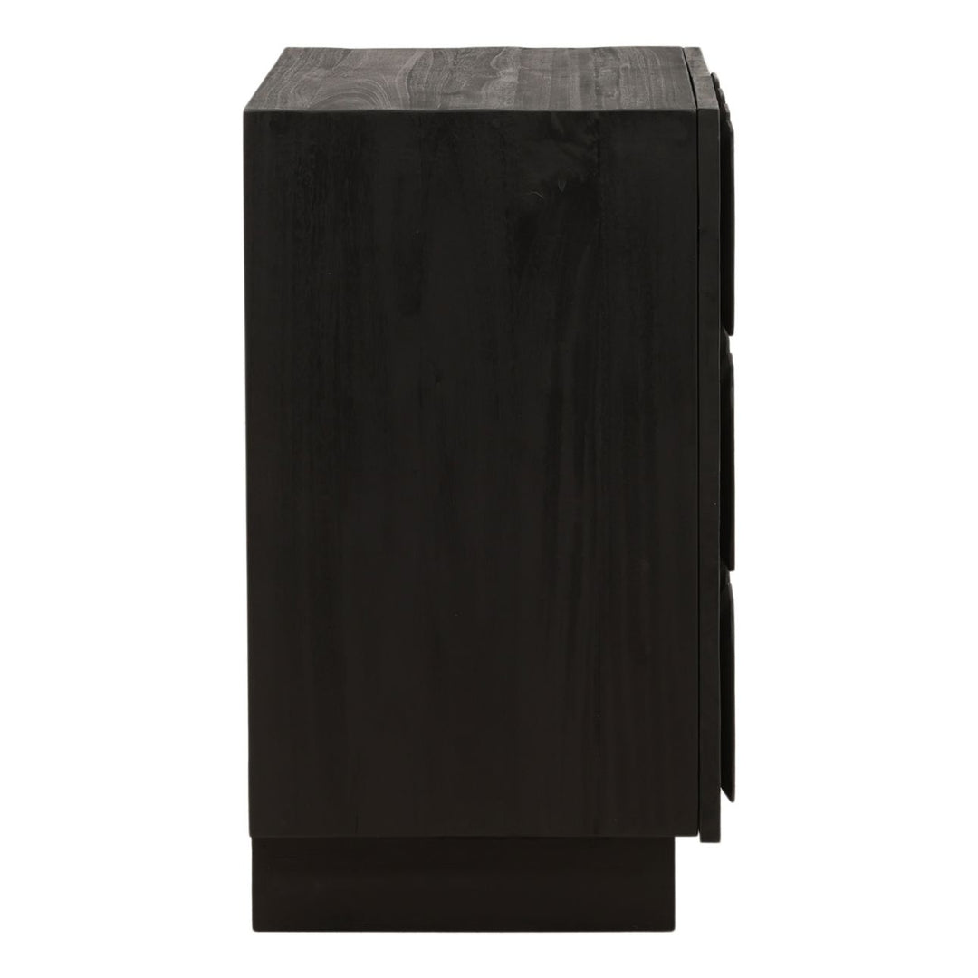 Maris Wood Sideboard, Black · Two Door, profile view