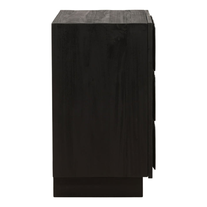 Maris Wood Sideboard, Black · Two Door, profile view