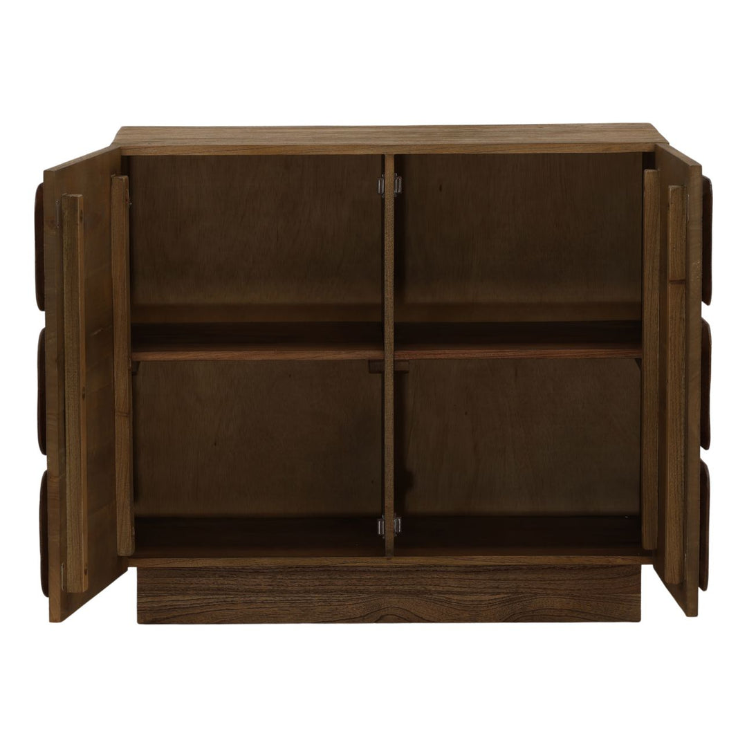 Maris Wood Sideboard, Brown · Two Door, open door view