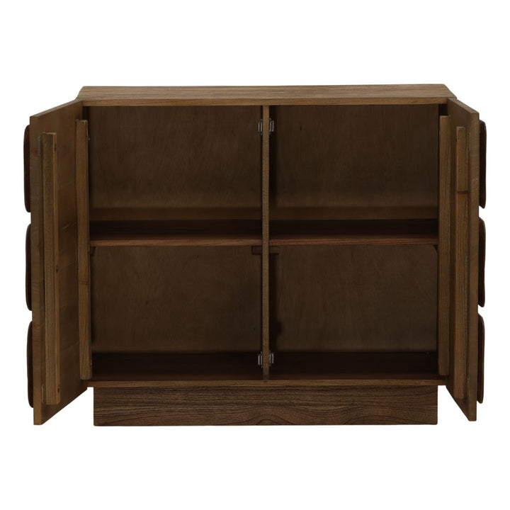 Maris Wood Sideboard, Brown · Two Door, open door view