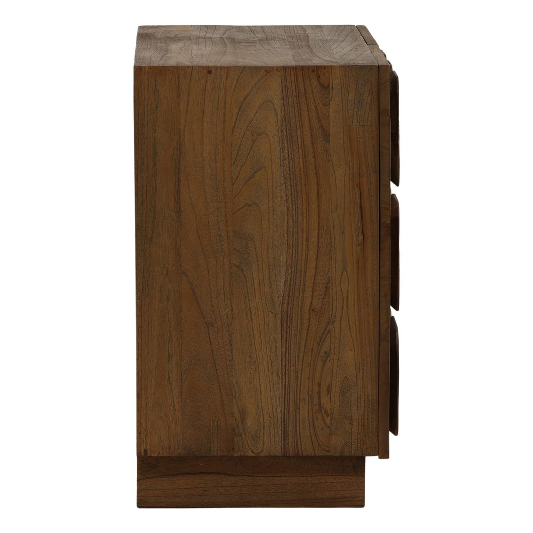 Maris Wood Sideboard, Brown · Two Door, profile view
