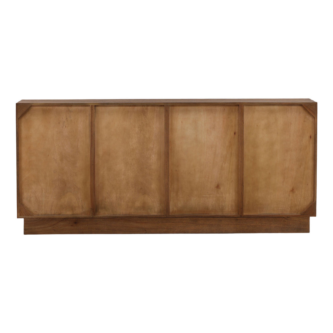 Maris Wood Sideboard, Brown · Four Door, back view