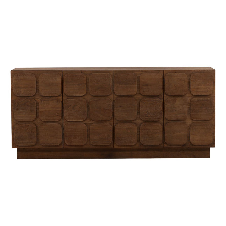 Maris Wood Sideboard, Brown · Four Door, front view