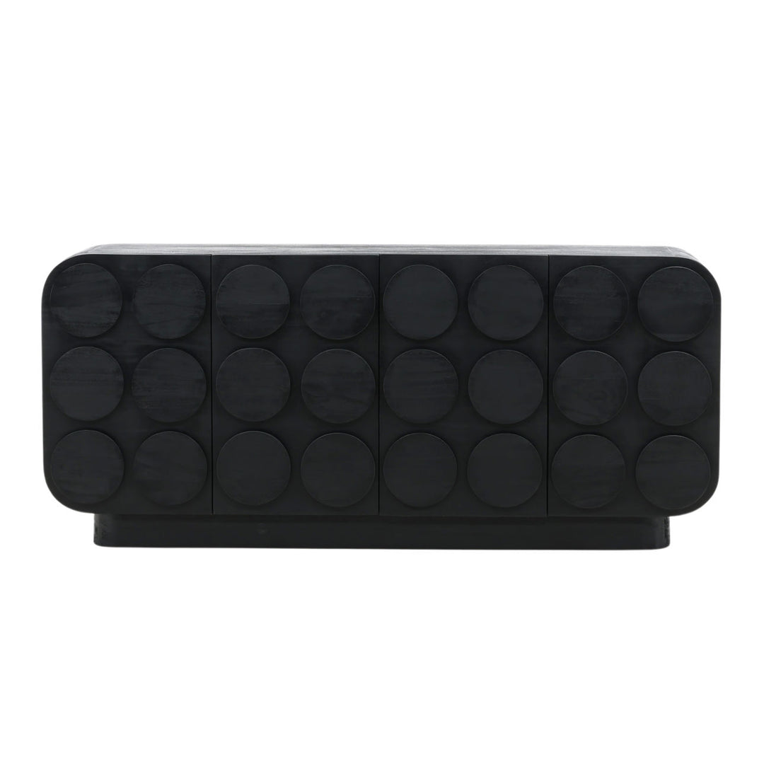 Elian Mindi Wood Sideboard, front view