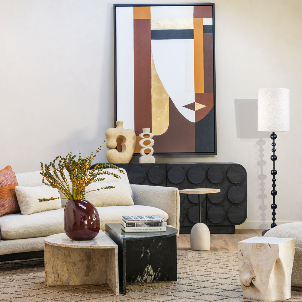Elian Mindi Wood Sideboard, lifestyle view
