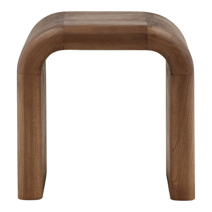 Dalen Mindi Wood Side Table, front view
