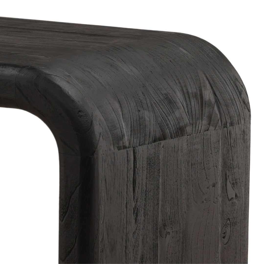 Dalen Mindi Wood Desk, Black, detail 3 view