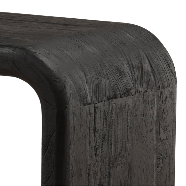 Dalen Mindi Wood Desk, Black, detail 3 view