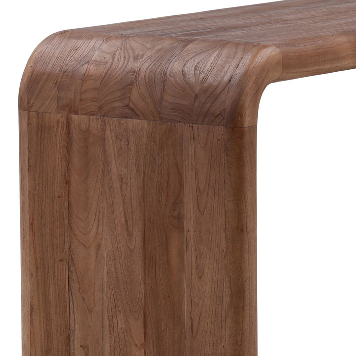 Dalen Mindi Wood Desk, Brown, detail 2 view