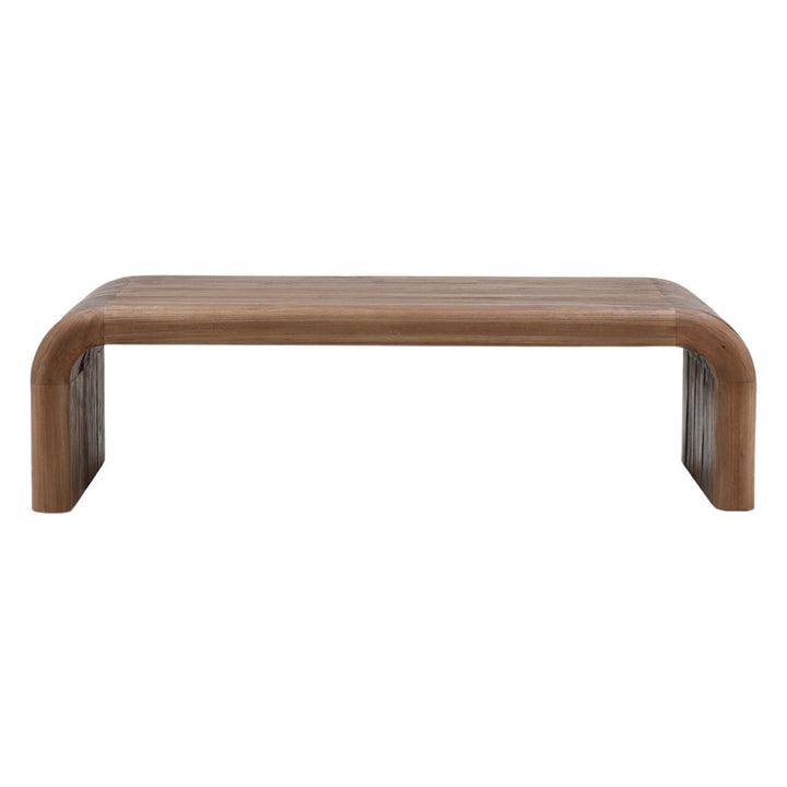 Dalen Mindi Wood Coffee Table, front view