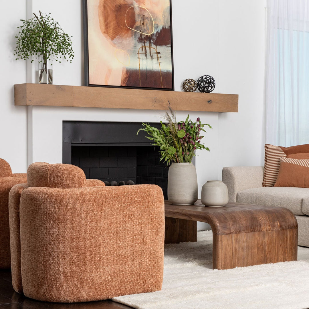 Dalen Mindi Wood Coffee Table, lifestyle view