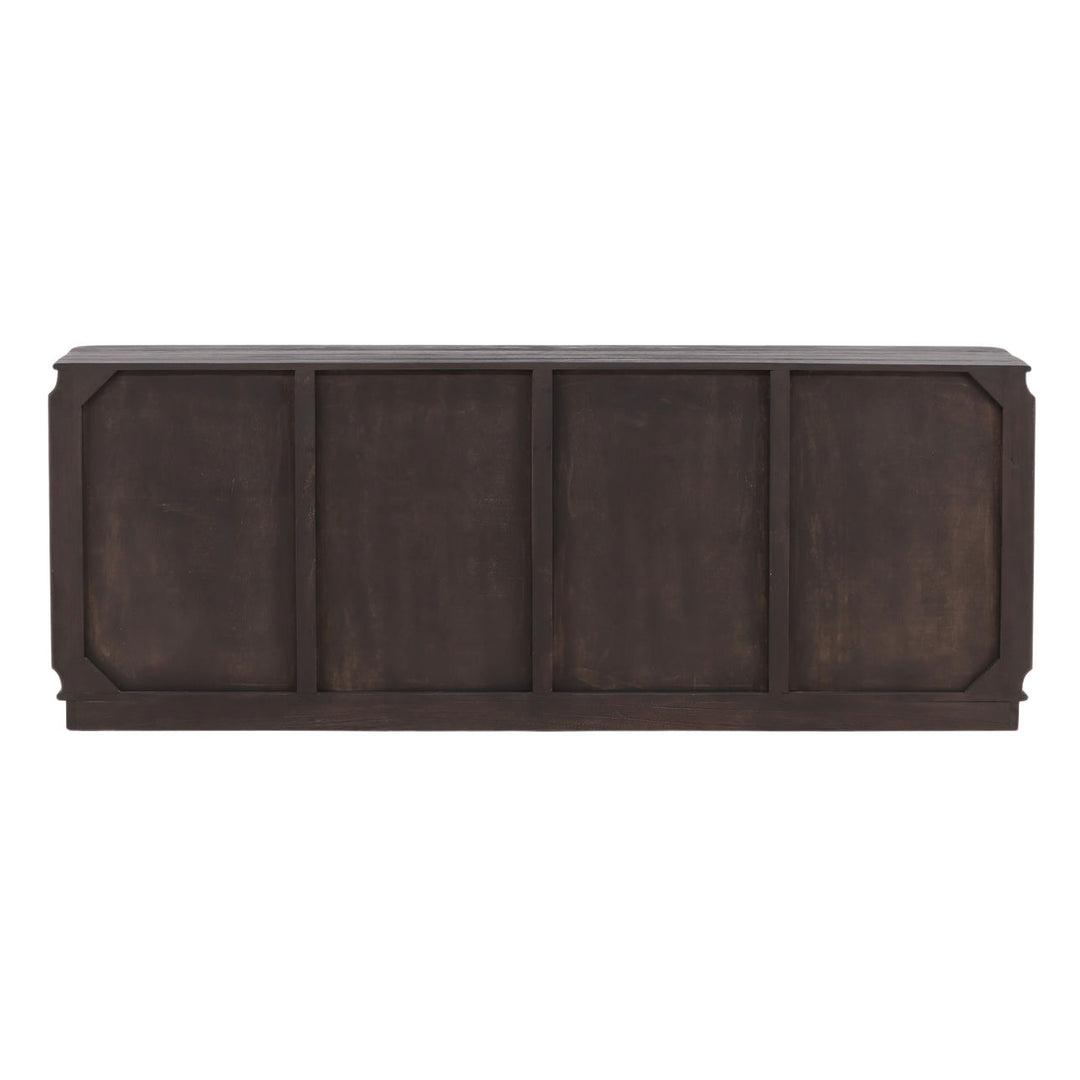 Uriah Mindi Wood Sideboard, back view