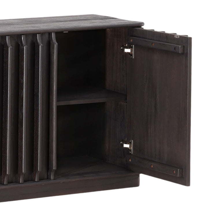 Uriah Mindi Wood Sideboard, detail 2 view
