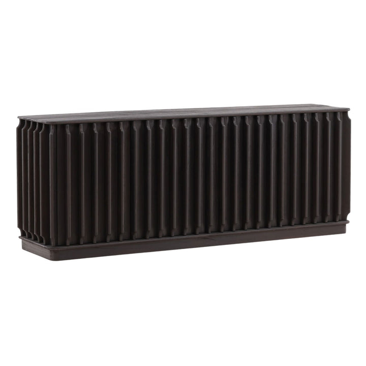 Uriah Mindi Wood Sideboard, three-quarter studio view
