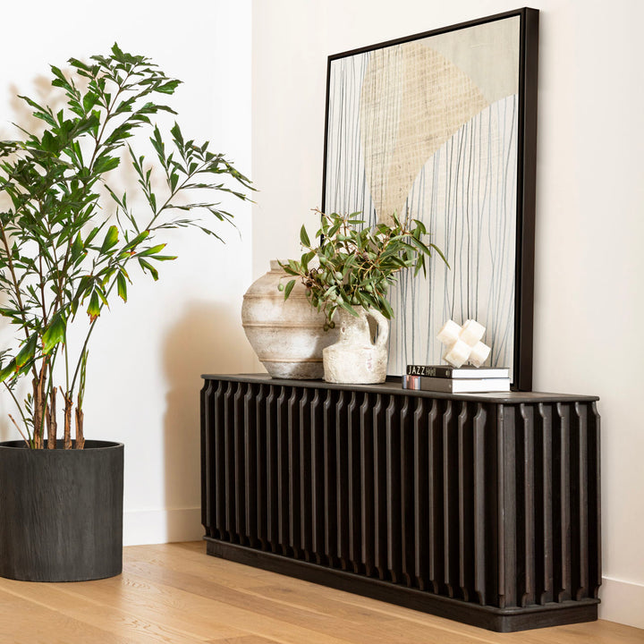 Uriah Mindi Wood Sideboard, lifestyle view