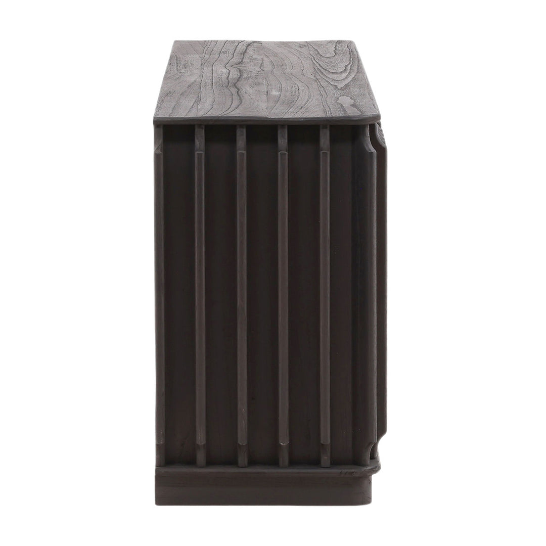 Uriah Mindi Wood Sideboard, profile view