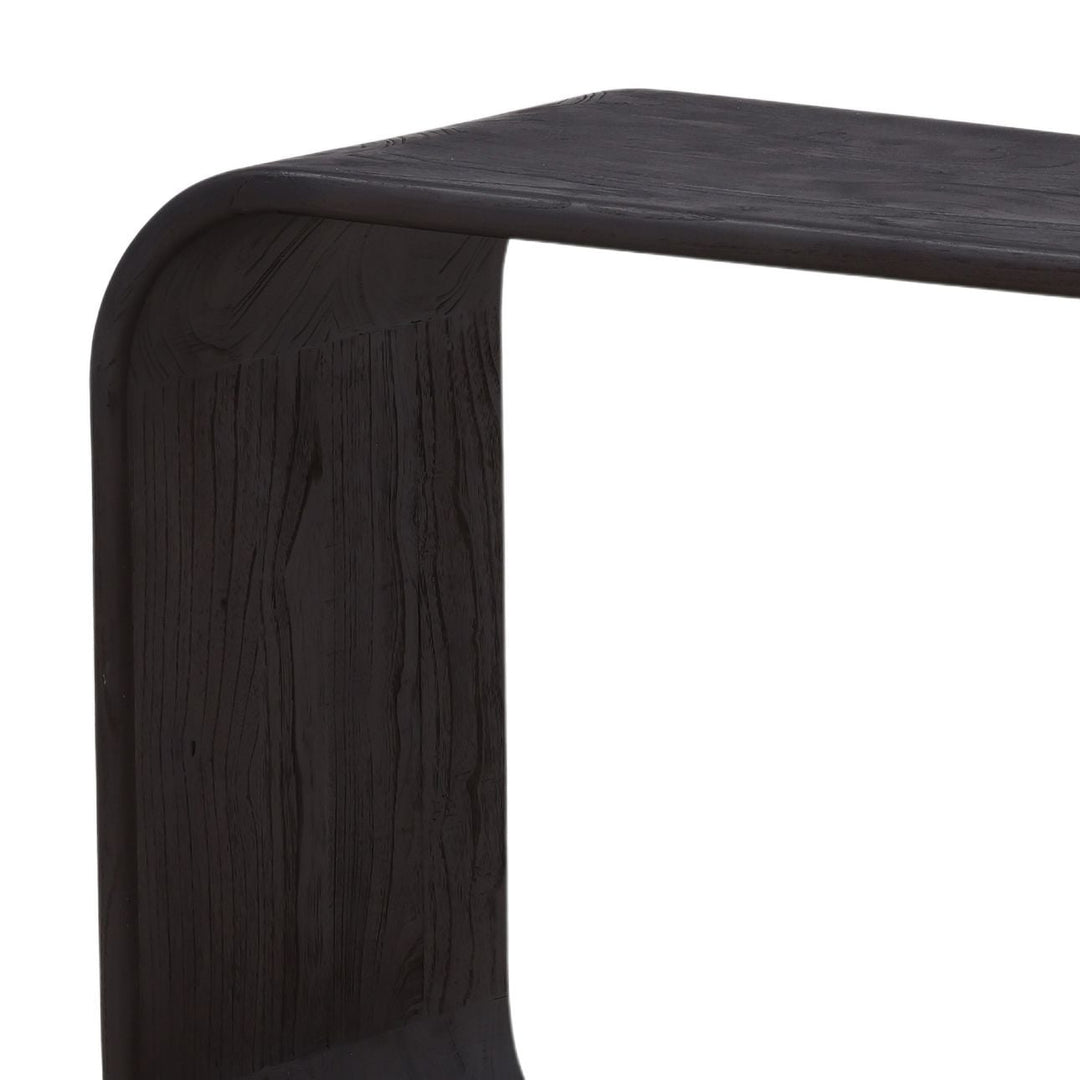 James Mindi Wood Console Table, detail 2 view
