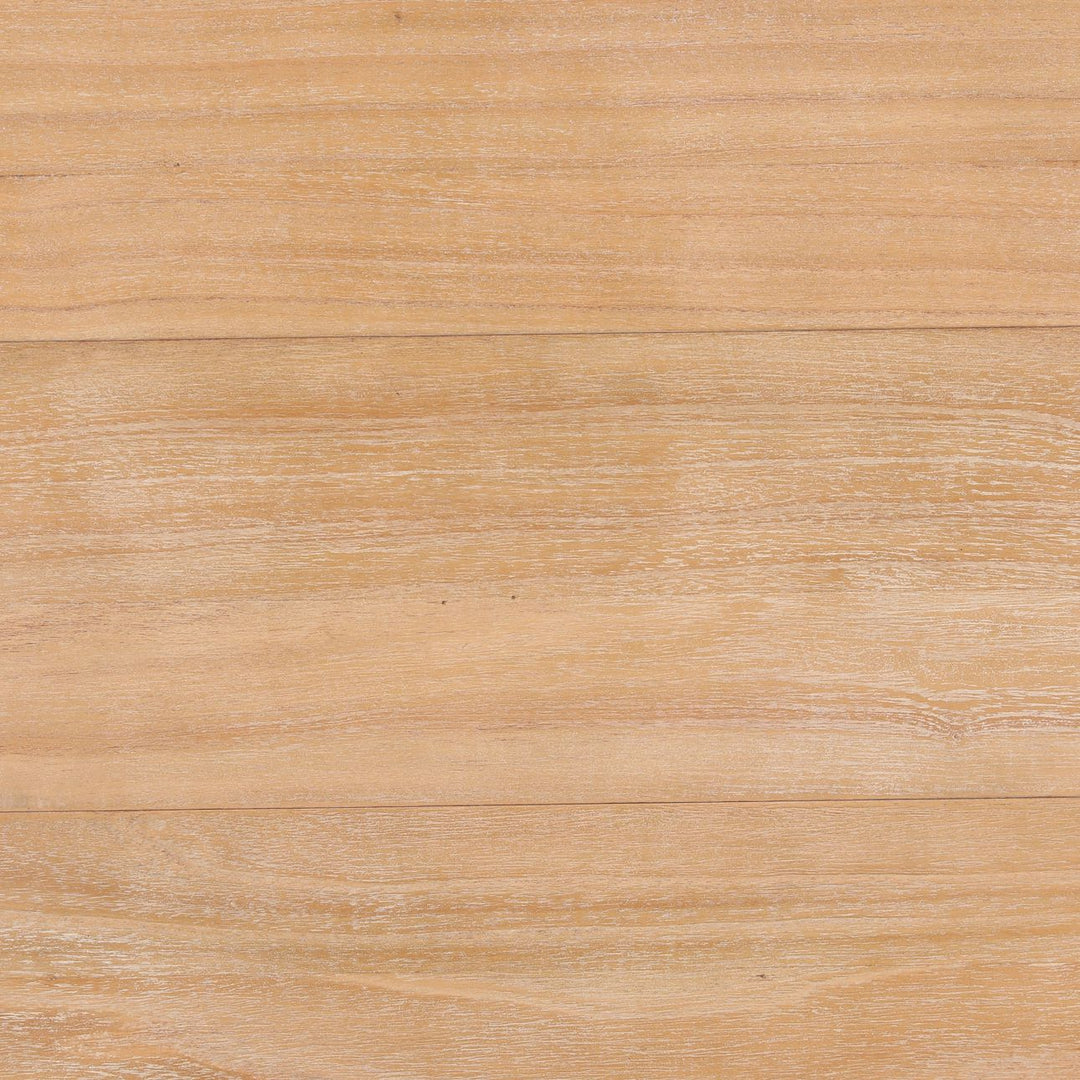 Cora Natural Mindi Wood Dining Table, detail 1 view
