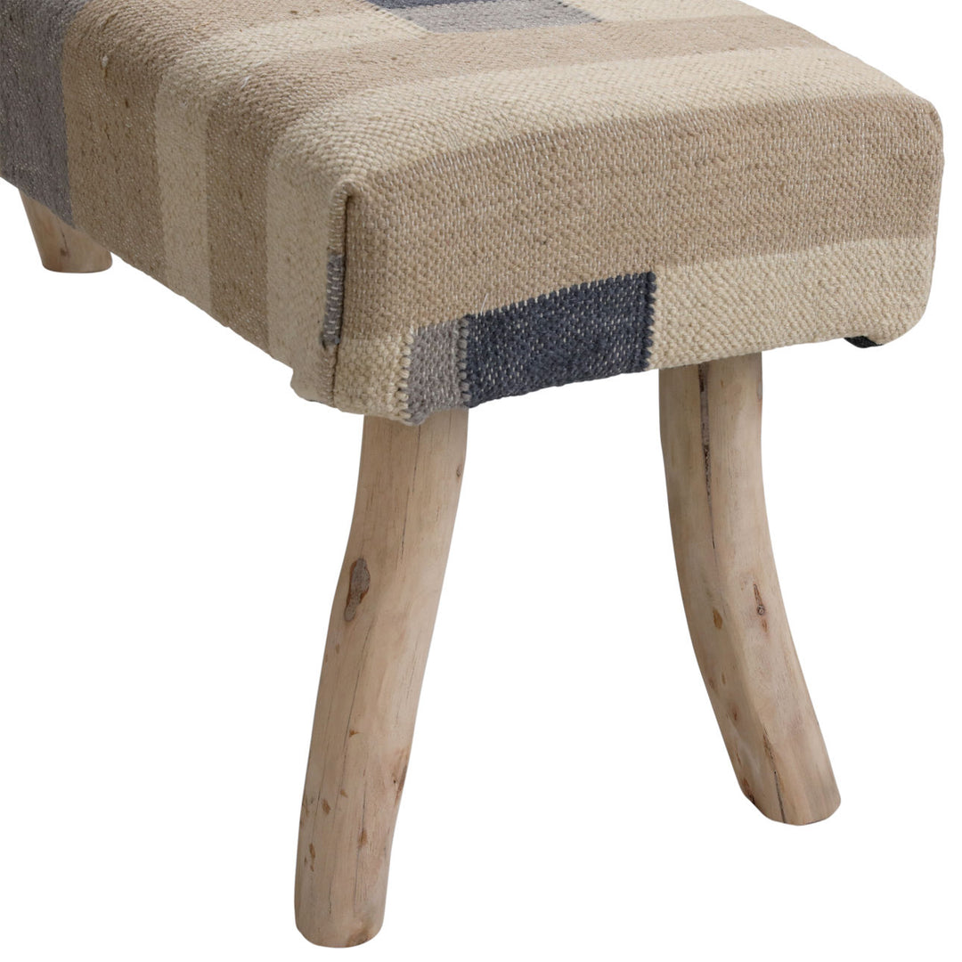Mira Kilim Bench, detail 2 view