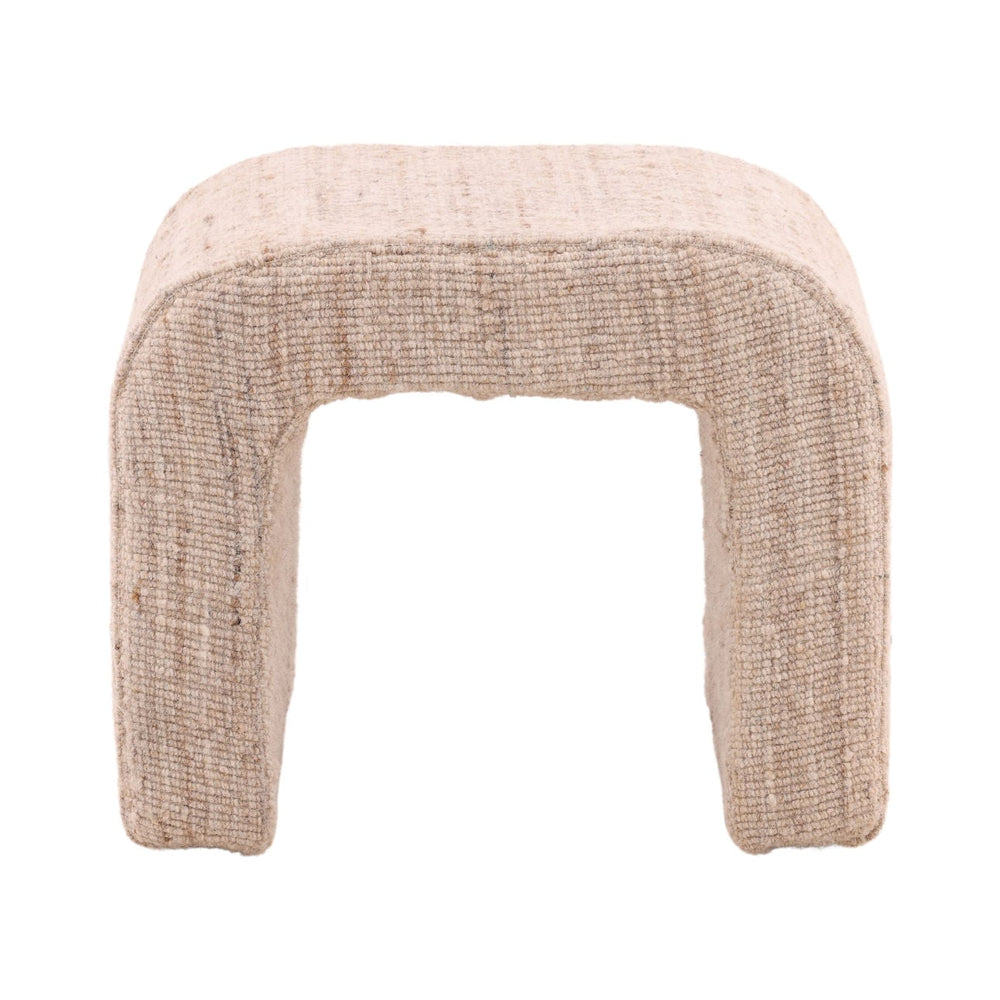 Yara Wool Blend Stool, front view