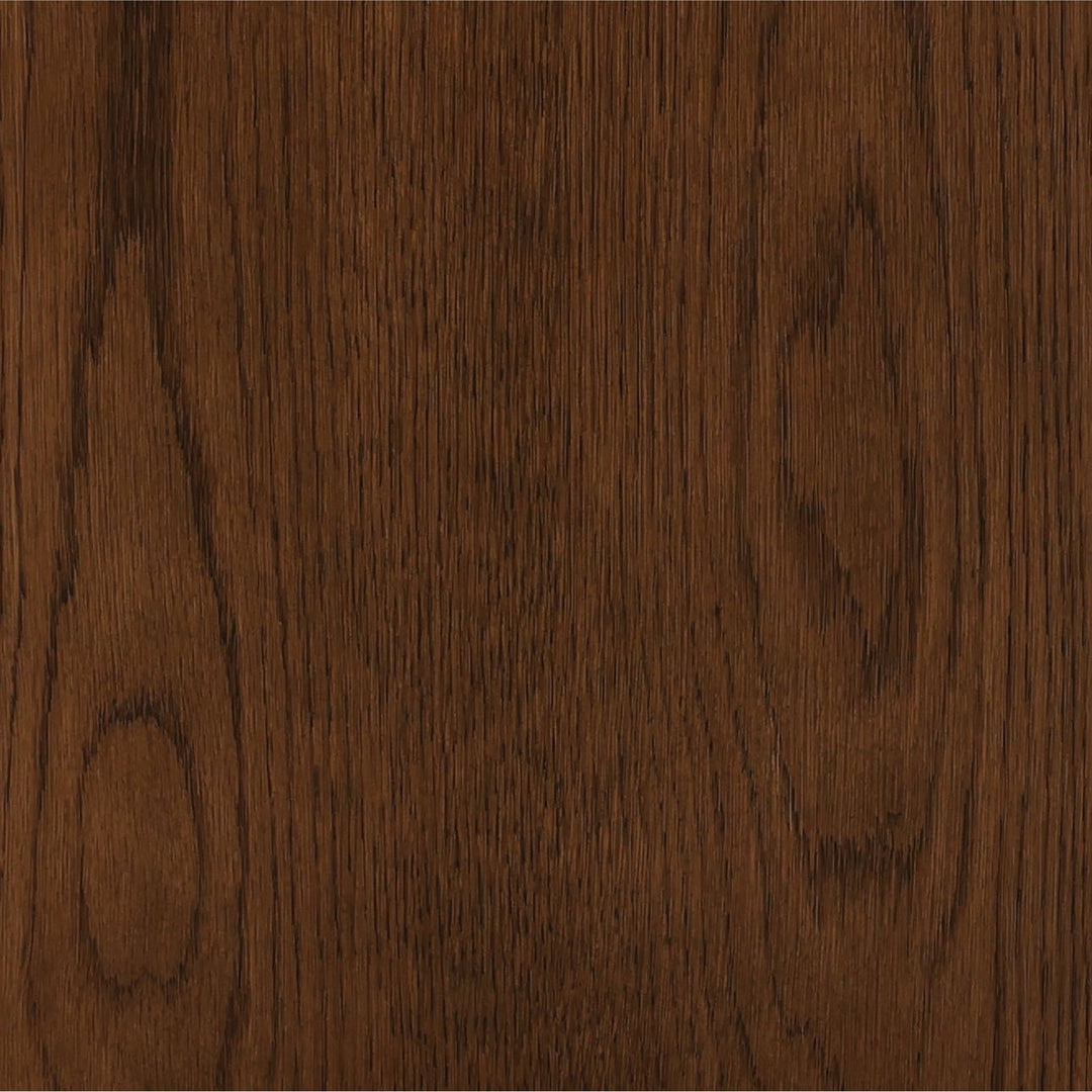Ola Marble and Oak Console Table, Dark Brown · Emperador Marble, detail 2 view