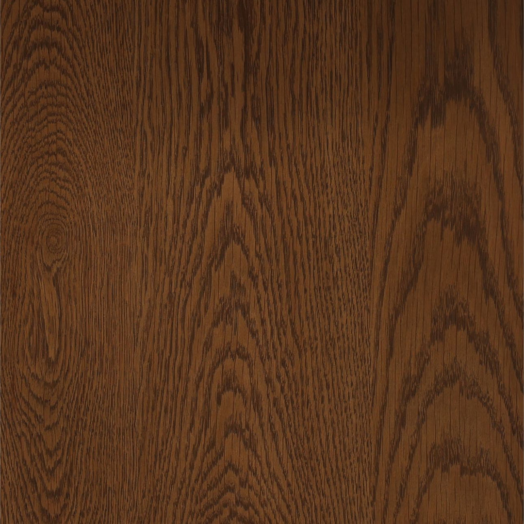 Oren Oak and Marble Side Table, Brown, detail 2 view
