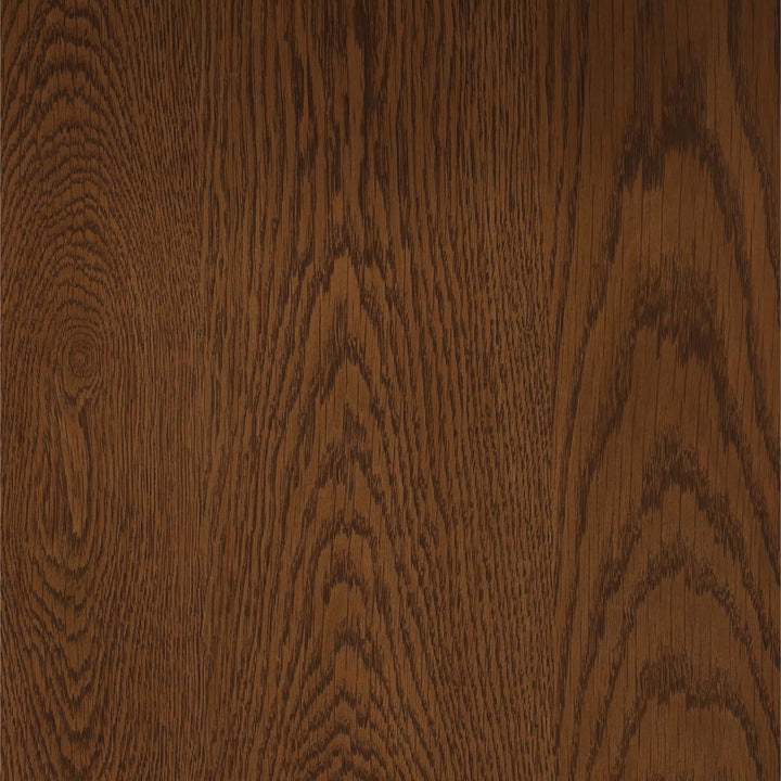 Oren Oak and Marble Side Table, Brown, detail 2 view