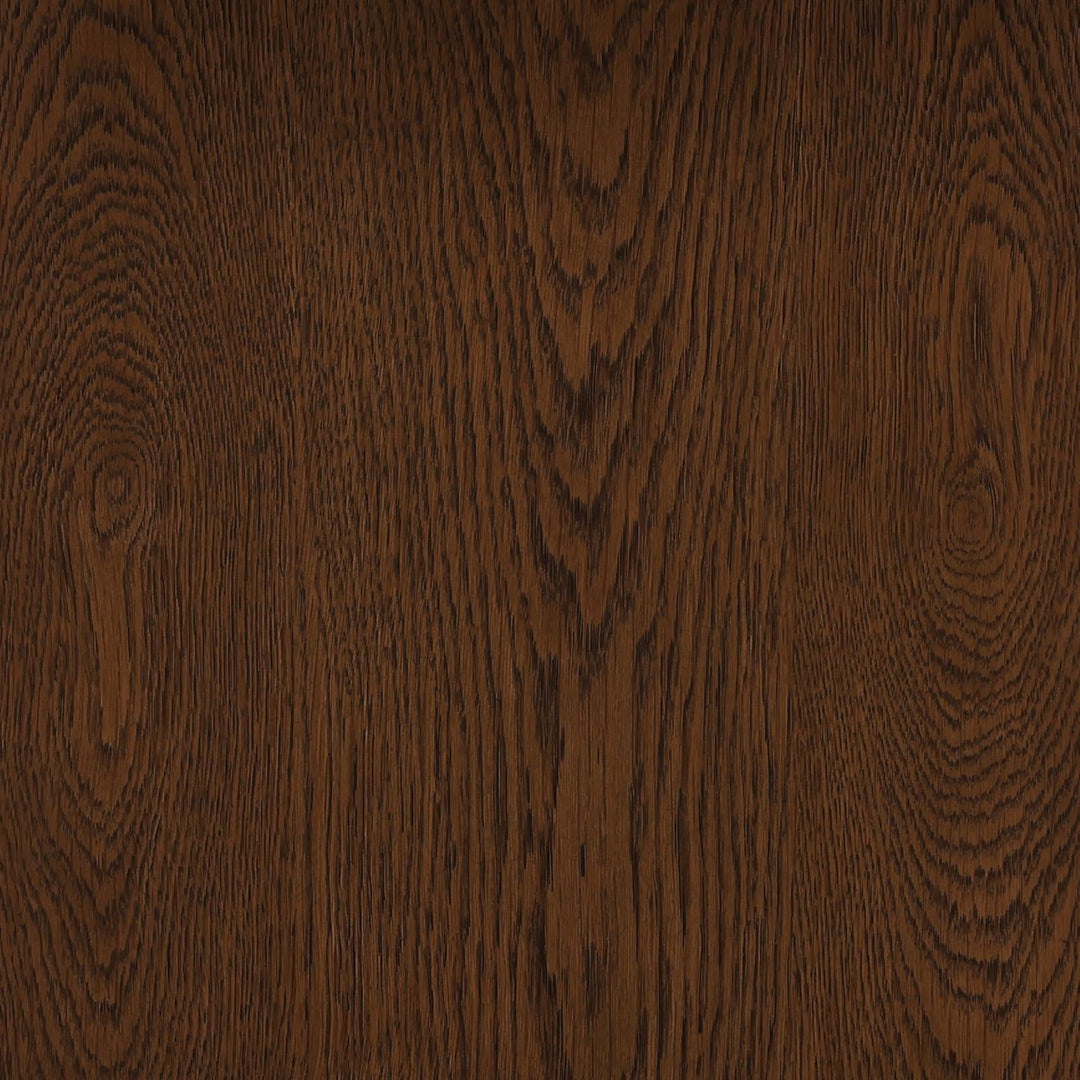 Oren Oak and Marble Side Table, Dark Brown, detail 2 view