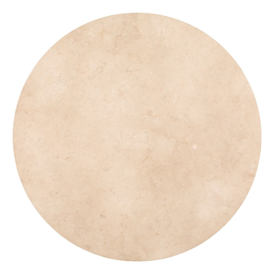 Cove Oak and Marble Coffee Table, Brown, overhead view