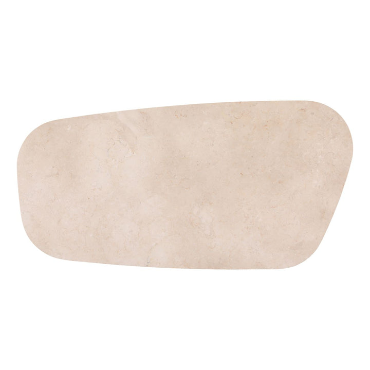 Elwyn Oak and Marble Coffee Table, overhead view