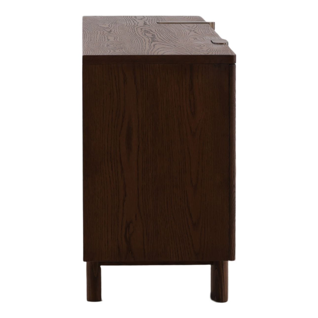 Soleil Oak Veneer Sideboard, profile view