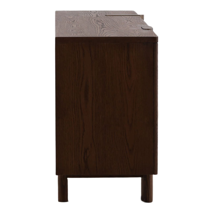 Soleil Oak Veneer Sideboard, profile view