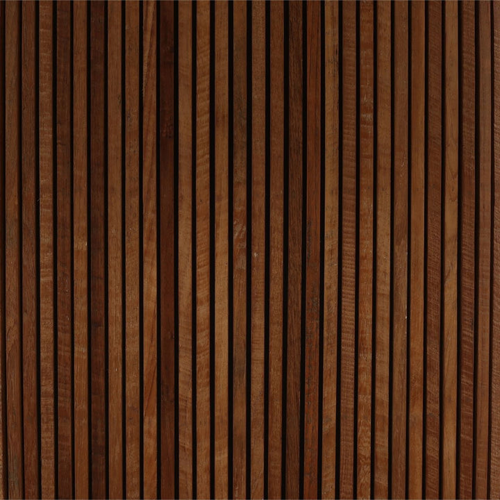 Astra Micro Cement and Teak Dining Table, detail 2 view