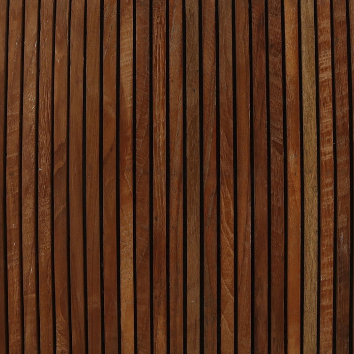 Aster Cement and Teak Coffee Table, detail 2 view