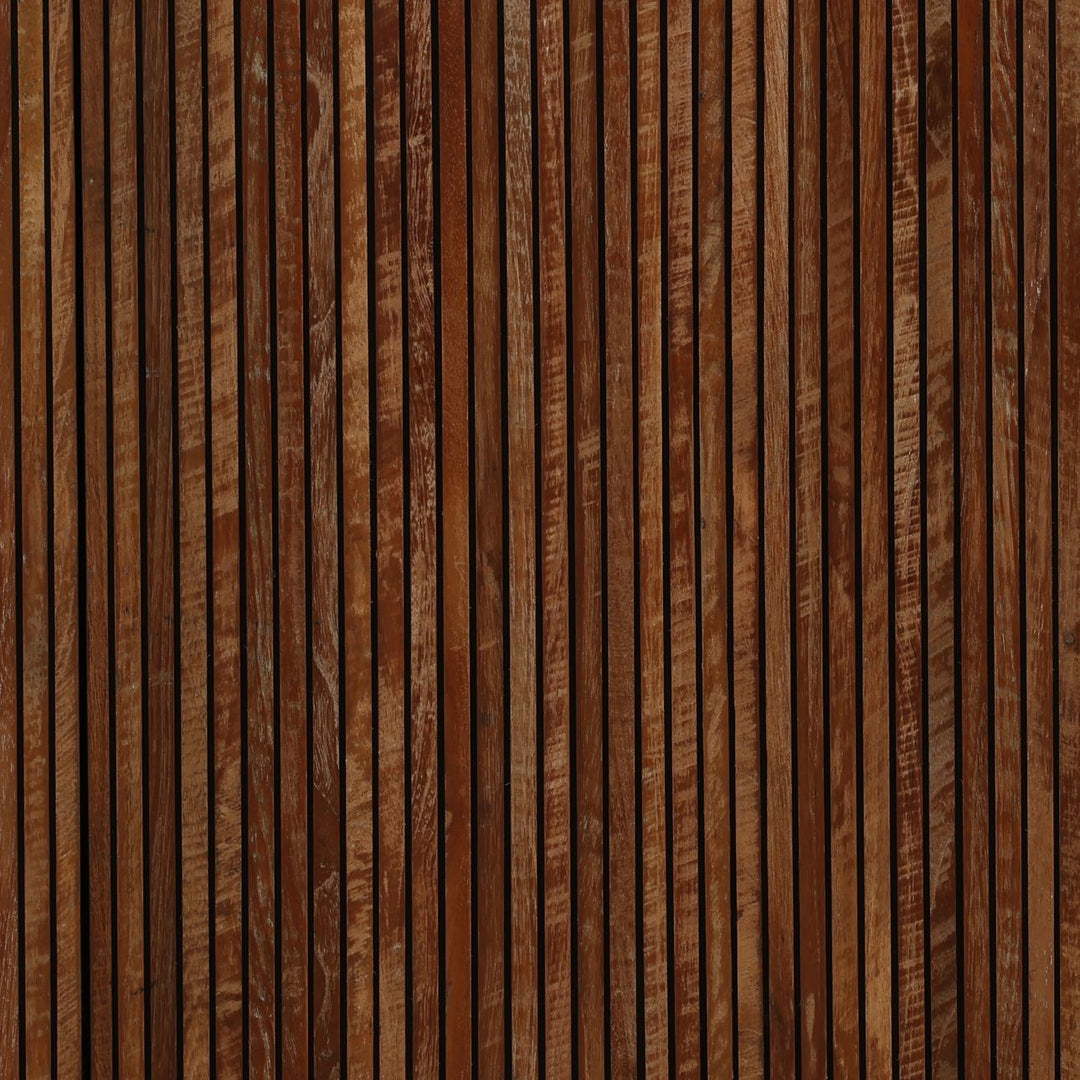 Aria Micro Cement and Teak Sideboard, detail 2 view