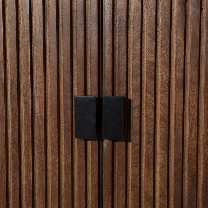 Sterling Mango Wood Sideboard, Four Door, detail 2 view