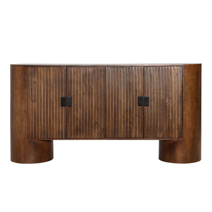 Sterling Mango Wood Sideboard, Four Door, front view