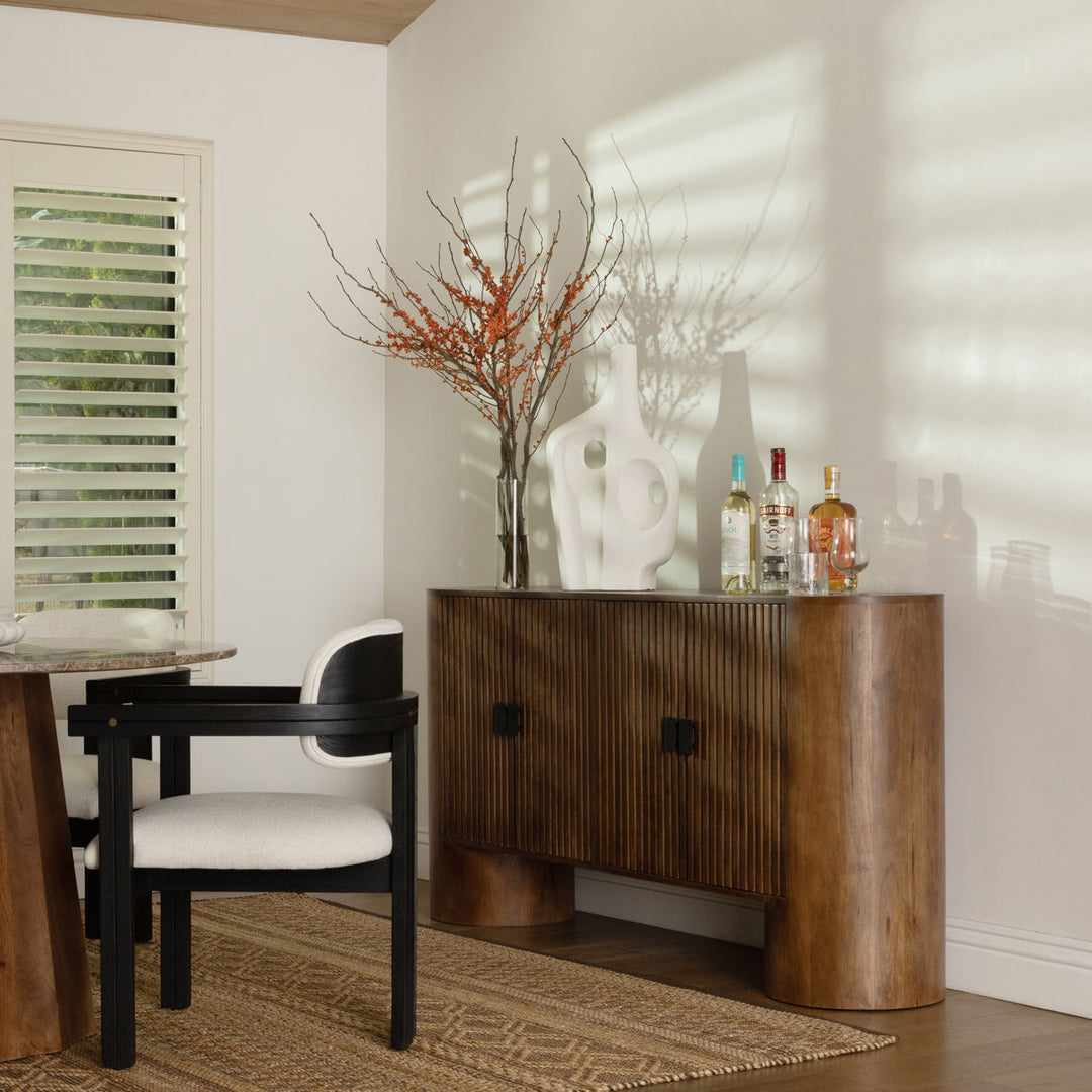 Sterling Mango Wood Sideboard, Four Door, lifestyle view