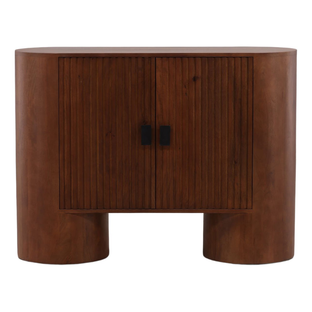 Sterling Mango Wood Sideboard, Two Door, front view