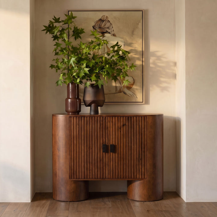 Sterling Mango Wood Sideboard, Two Door, lifestyle view