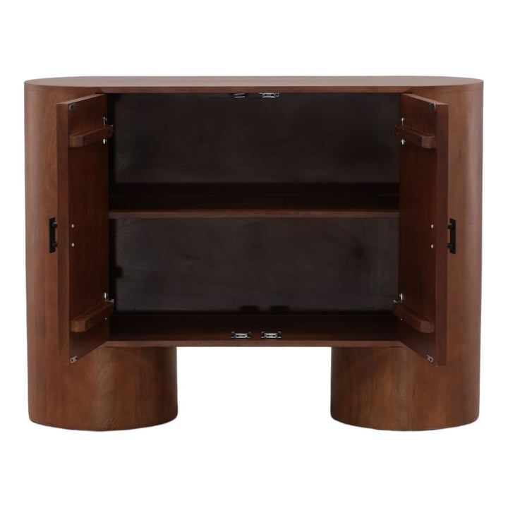 Sterling Mango Wood Sideboard, Two Door, open door view